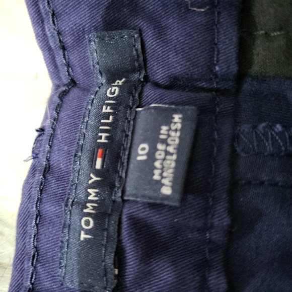 WOMENS NAVY BLUE TOMMY HILFIGER SHORTS SIZE 10 - Picture 2 of 4